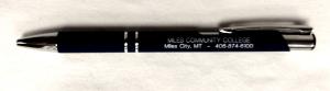 Image of Miles Community College Pen Blue Silver