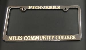 Image of License Frame Pioneers Miles Comm College